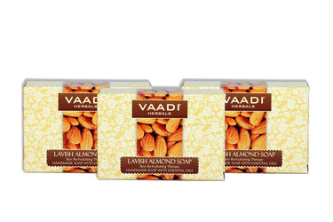Vaadi Herbals Lavish Almond Soap, 75gms x 3